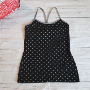 Lululemon Polka Dot Power Y tank, size 6